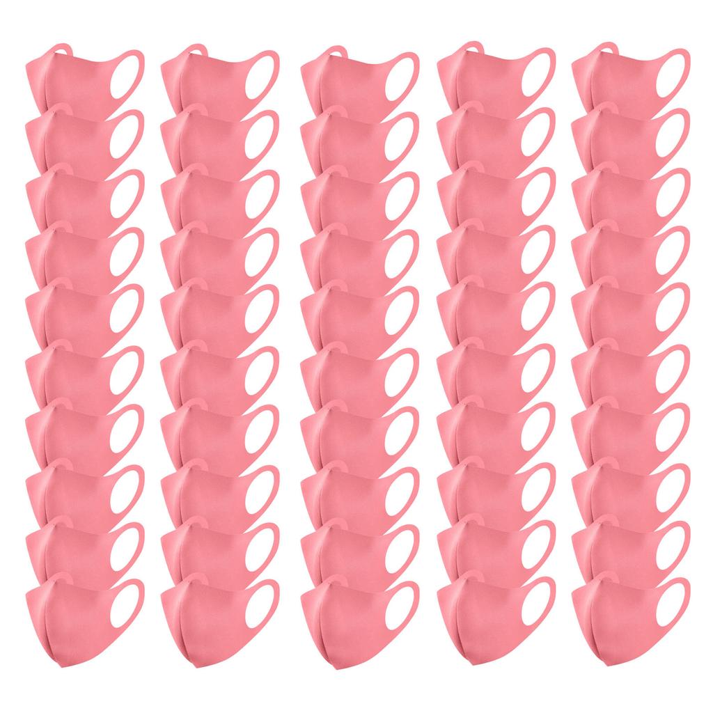 50 шт. Многоразовая моющаяся очищающая маска для лица для взрослых с угольным фильтром