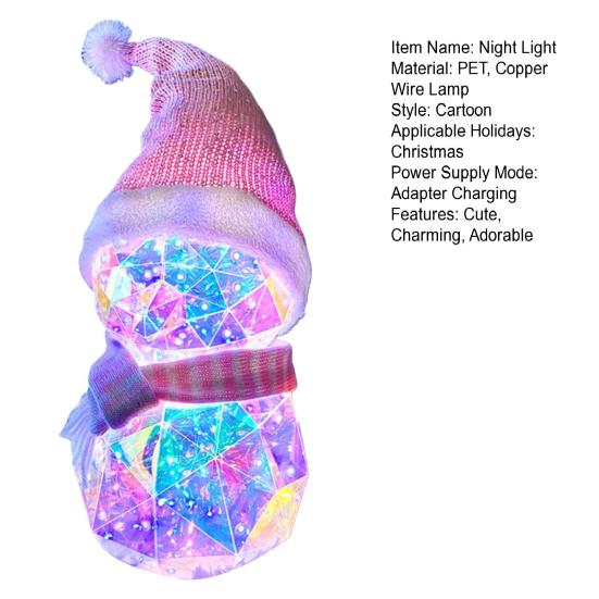 Светодиодный рождественский ночник 3D Санта-Клаус Снеговик Светильник Декор Ручной Работы Настольная Лампа для Рождества Свадьбы Дня Рождения Вечеринки