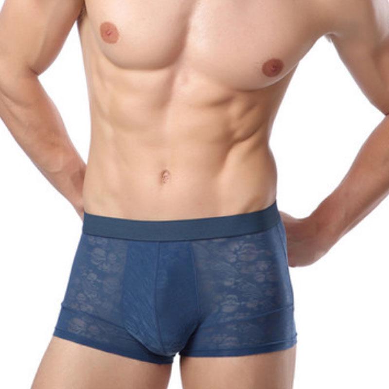 Летние Удобные Сексуальные Мягкие Геи Трусы Шорты Марлевые Брифы Дизайнерские Мужские С Низкой Посадкой Прохладные Ажурные Мужские Дышащие Аксессуары