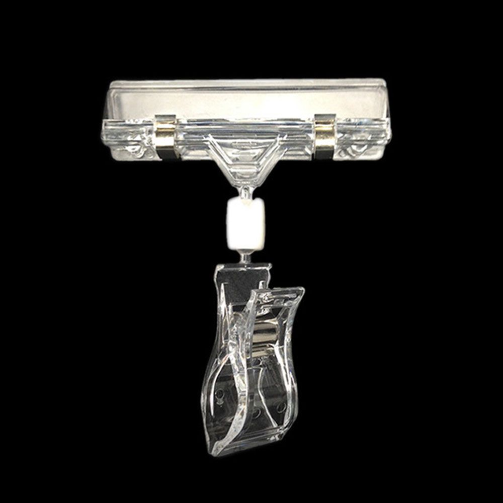 3/5pcs New Shelf Clamp Plastic Price Label Tag Sign Display Holders POP Advertising Clips
