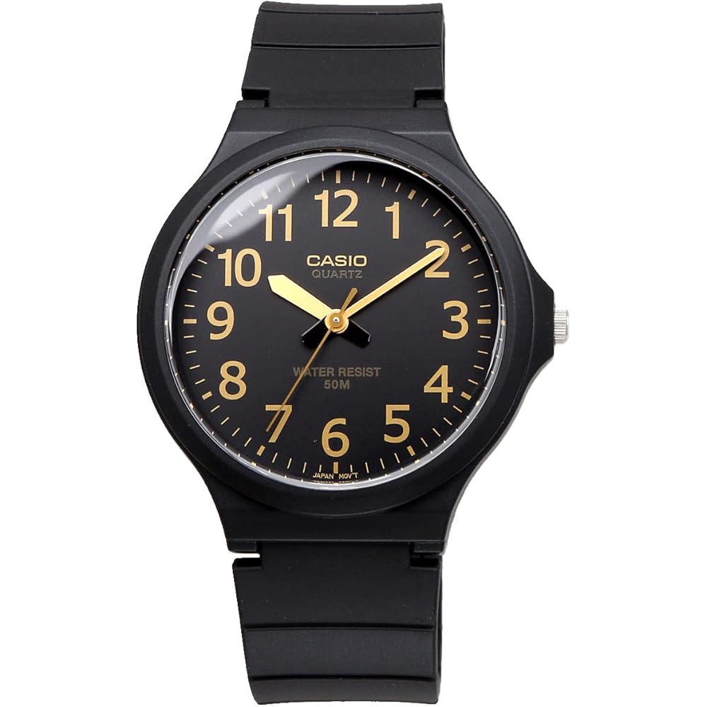 Casio Стандартные Аналоговые Кварцевые Часы MW-240-1B2V Мужские Черные Зарубежная Модель Без Коробки