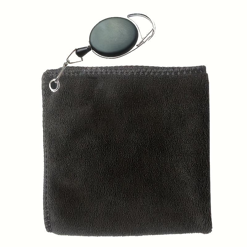 Улучшенное полотенце для гольфа с выдвижным крючком — прочная и хорошо впитывающая салфетка двойного назначения для гольфистов, доступная в нескольких цветах