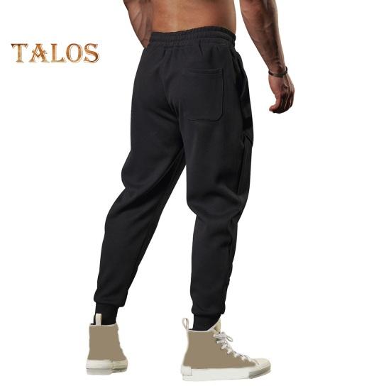 Весна Осень Мужские Брюки Свободные Эластичные Затягивающиеся Шнурок Карманы С Лентой На Щиколотке Однотонные Лоскутные Спортивные Брюки Повседневная Одежда Шаровары