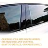 6pcs for 5 Series 2011-2017 F07 F11 Window Sill Protectors Plastic Black Scratch-Resistant Trim, Left/Right Side Doors