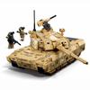 Модель боевого танка Xiao Luban B1616ZTZ-100 из строительных блоков, игрушка для мальчиков