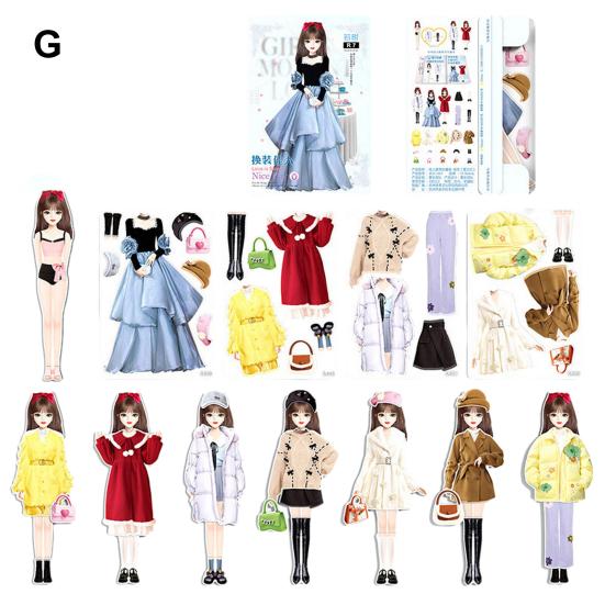 Магнитная принцесса одевается бумажная кукла ролевая игра игрушка гладкая без заусенцев поощряет создание забавной одежды одевалка игра-головоломка