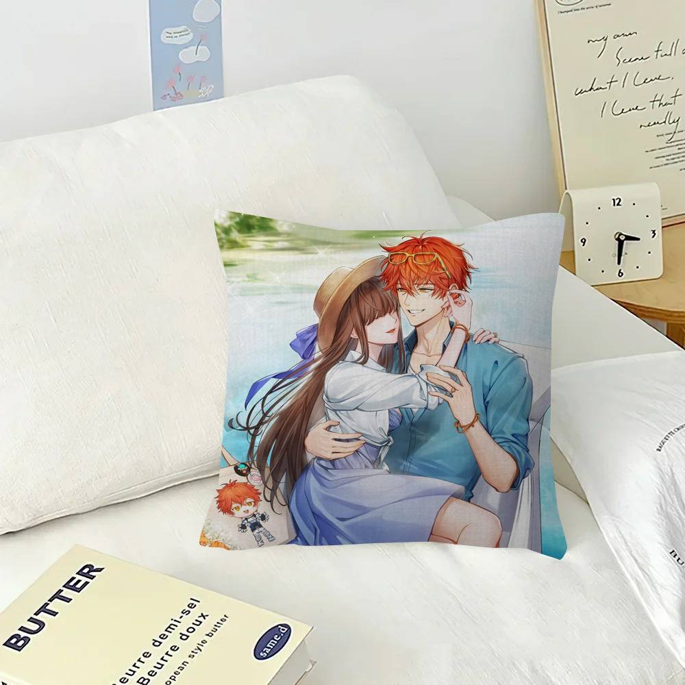 Аниме Игра Mystic Messenger Дизайн с кленовыми листьями Наволочка Счастливый Осенний Урожай декор Праздничный Декорати Наволочка