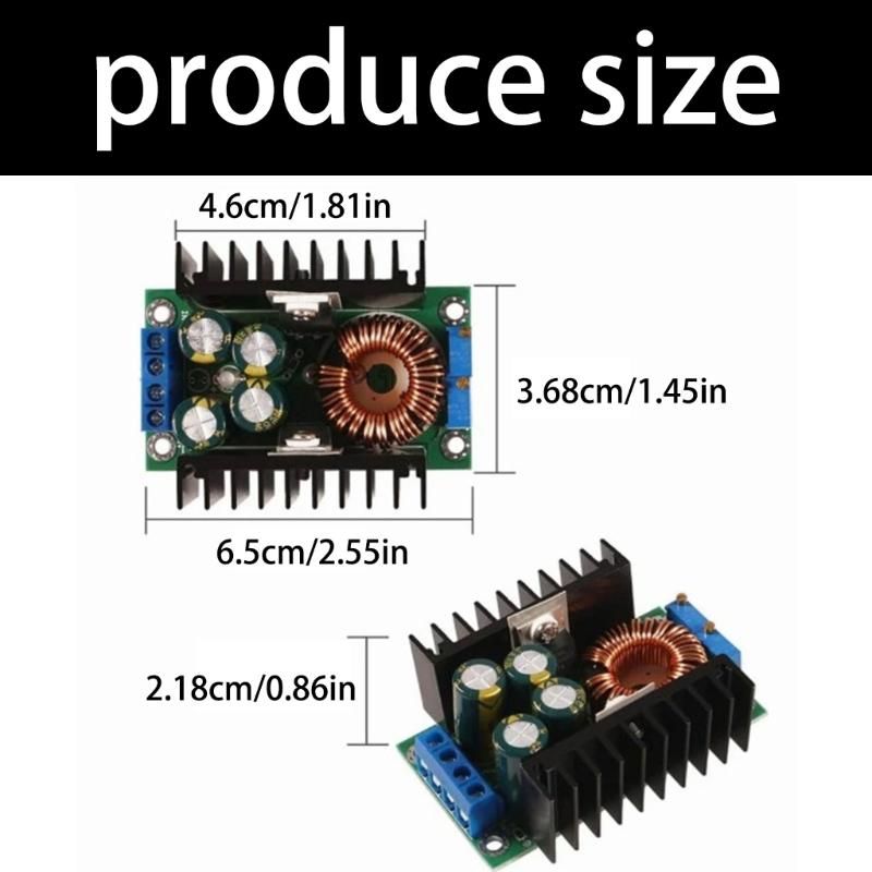 9A 300W DC5-40V в 1.2-35V Преобразователь с Интеллектуальной Терморегуляцией и Металлическим Корпусом