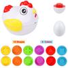 12 Matching Eggs Montessori Sensory Baby Toys Easter Eggs Chicken Colors Shapes Sorter Learning Educational Toy For  Kids Gifts