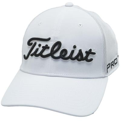 Мужская сетчатая кепка Titleist Tour Performance TH25ATPMA WTBK Белый/Черный