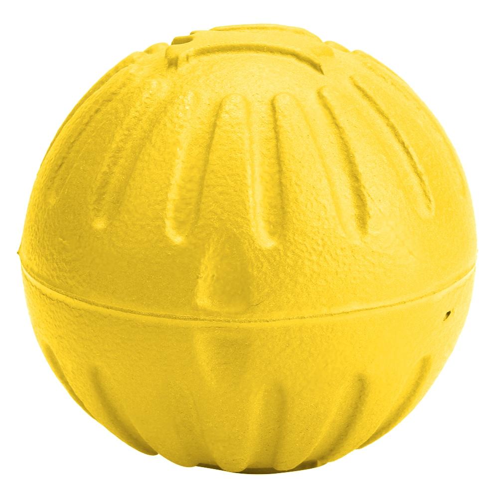 1 Pcs EVA Dog Ball Toy Pet Bite Resistant Chew Toys Pets Interactive Balls(yellow)