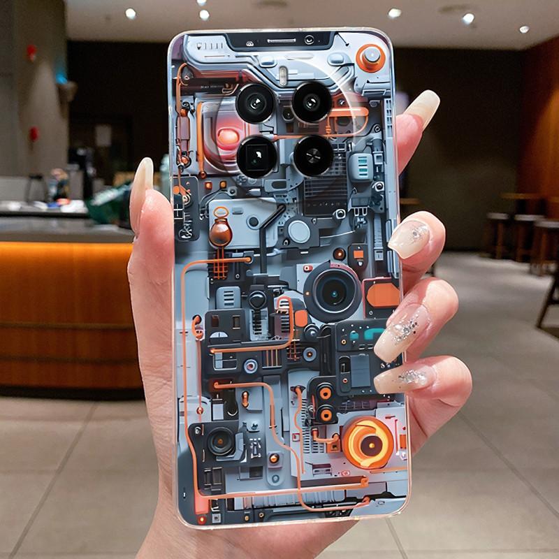 Чехол для Realme GT 5 Pro Чехол Роскошный Милый Крутой Для Мальчиков Девочек Прозрачный Мягкий Силикон Задняя Крышка Для Realme GT5 Pro Чехол для Телефона