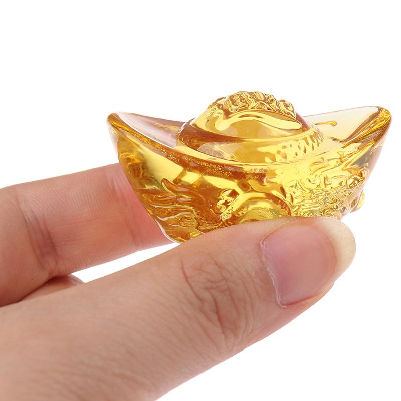 Китайский фэн-шуй Юань Бао Узор с драконом Слиток Счастливое благословение Домашний орнамент