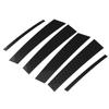 6Pcs B Pillar Trim Carbon Fiber Pillar Panel Decor Replacement for Infiniti Q50 2014‑2022 Rhombus Design