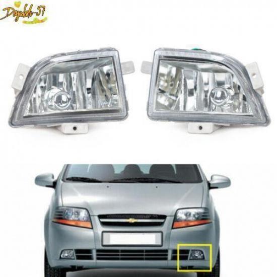 2 шт. Пара Передние противотуманные фары лампы Подходят для Chevrolet Kalos Aveo 2004-2007