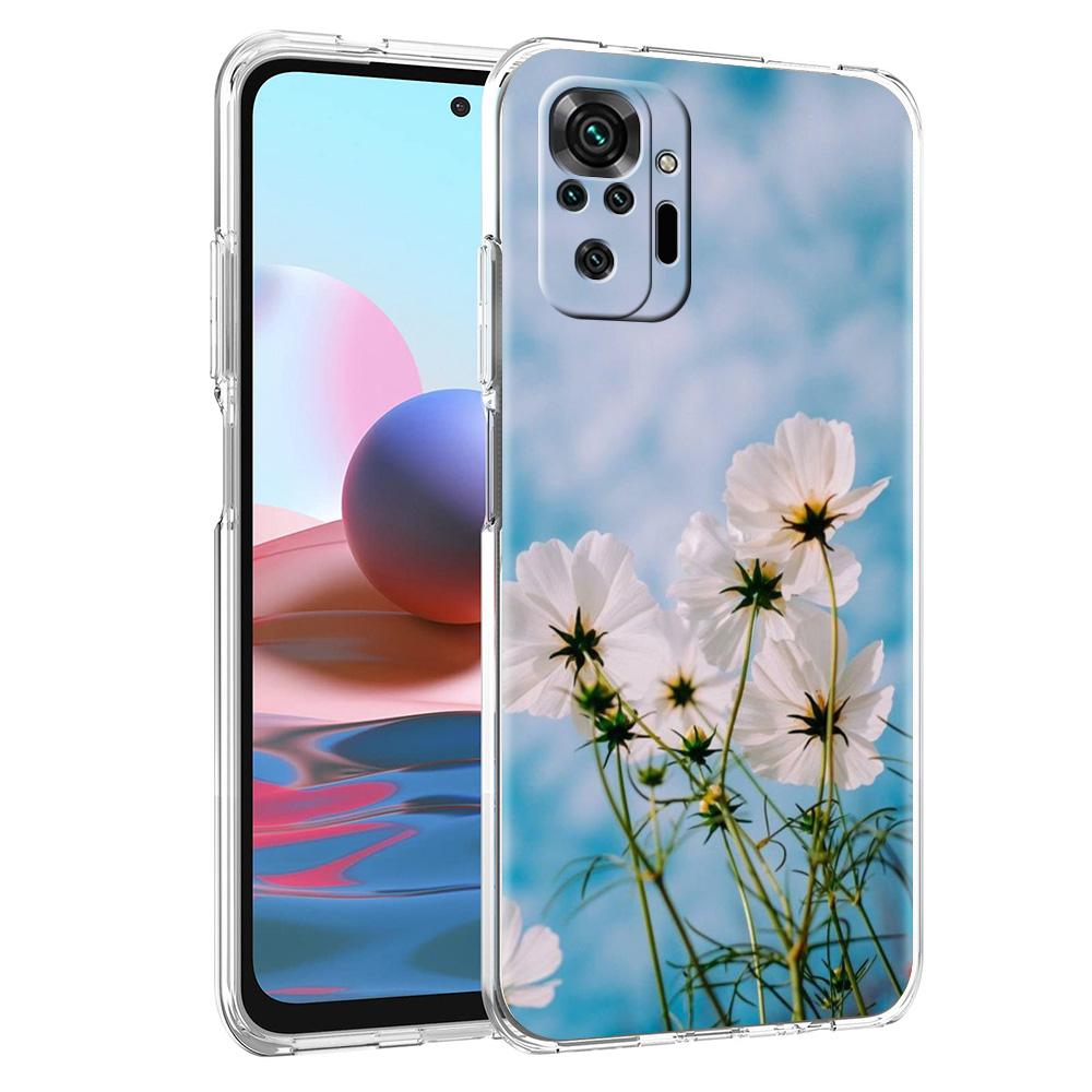 Чехол для телефона для Xiaomi Redmi Note 15 14 5G 13 12 10 11 Pro Plus 4G 14C 13C 12C Мягкий ТПУ чехол Летний Цветы