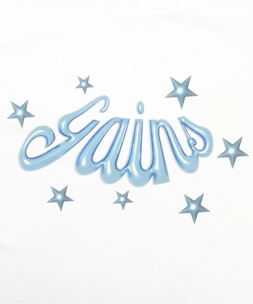GAINSBORO 3D Star Logo T-Shirt_White/Blue