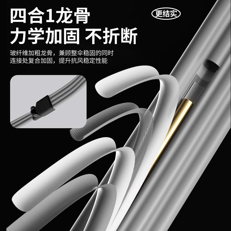 Автоматический зонт Мужской складной зонт Улучшенный усиленный солнцезащитный зонт Большого размера зонт-переросток