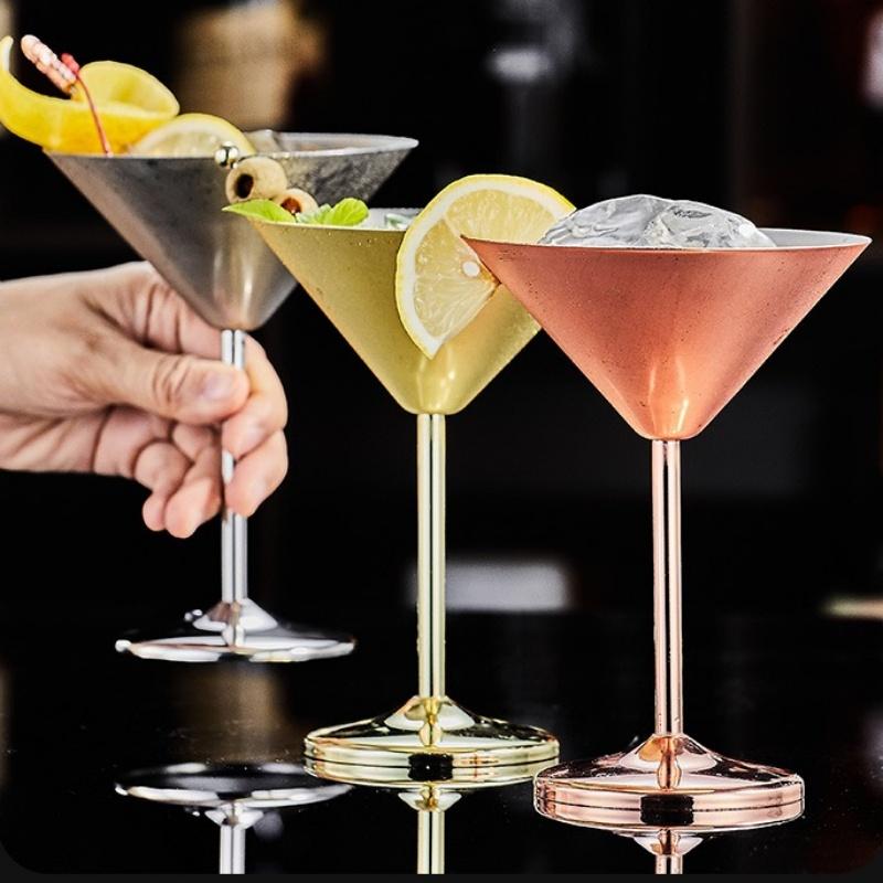 Agave Glasses Personalized Metal Cocktail Cup Liquor Wine Goblet Juice Tumbler Bar Party Wedding Restaurant Home Drinkware Cup