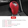 For Volkswagen Passat Sagitar Tacqua T-Cross Tayron GTE Suede Wrap Gear Shift Knob ABS Trim ProtectiveCover Interior Accessories
