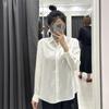 1116 Women's Fancy Long Sleeve Shirt Thin Air Conditioning Shirt Easy Care Commuter Versatile Business Shirt 169117