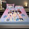 3pcs K-Pop Demon Hunters Printed Chipless Bed Sheet Set Multi Size Soft Bed Cover Bedroom Bedding Decoration Machine Washable