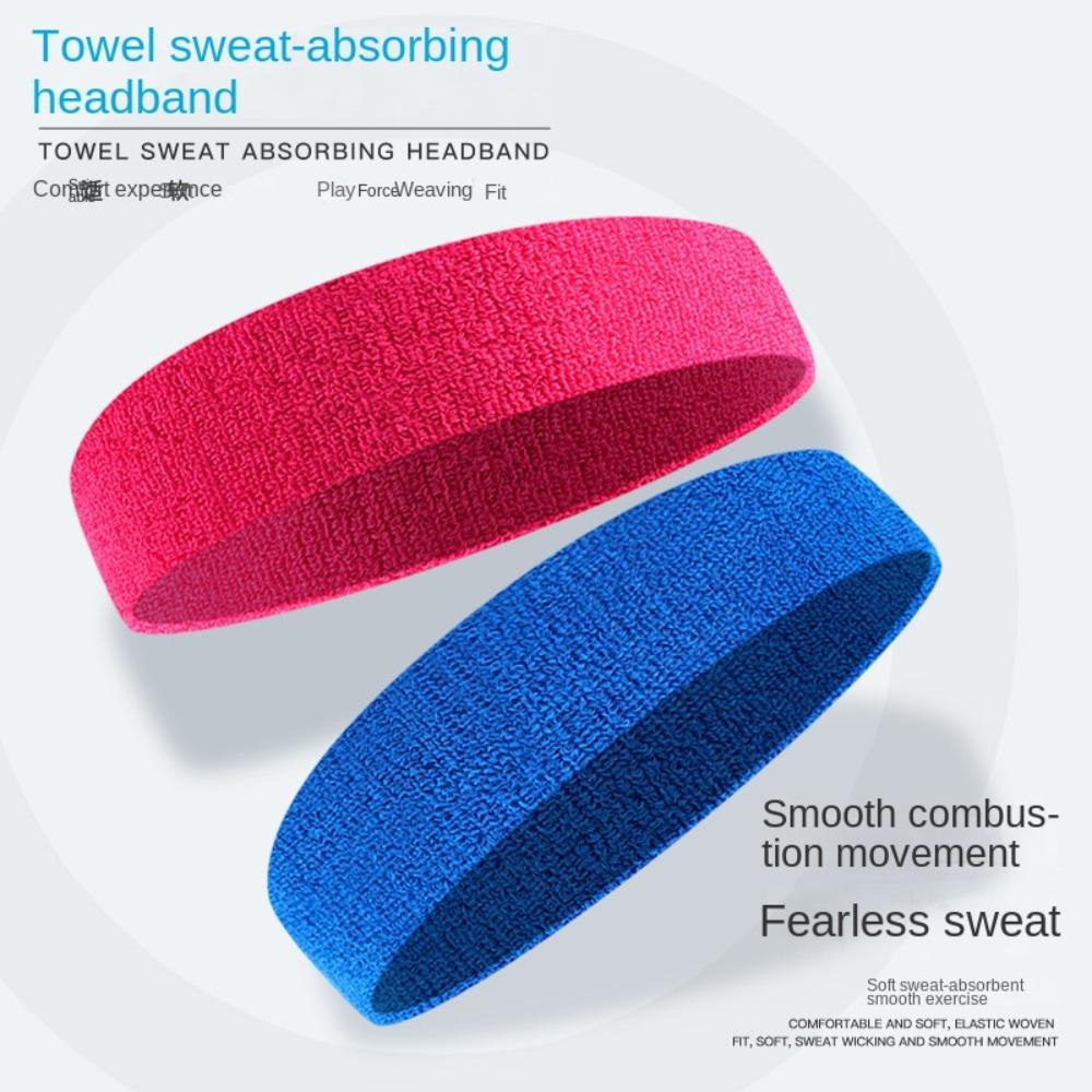 Breathable Antiperspirant Head Band Elastic Force Tennis Headband Sweat Guide Belt Badminton