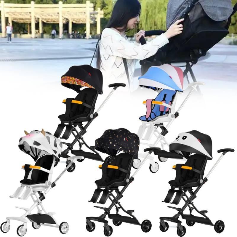 Efficient Foldable Baby Stroller With Adjustable Reclining Seat And Attractive Color Variants