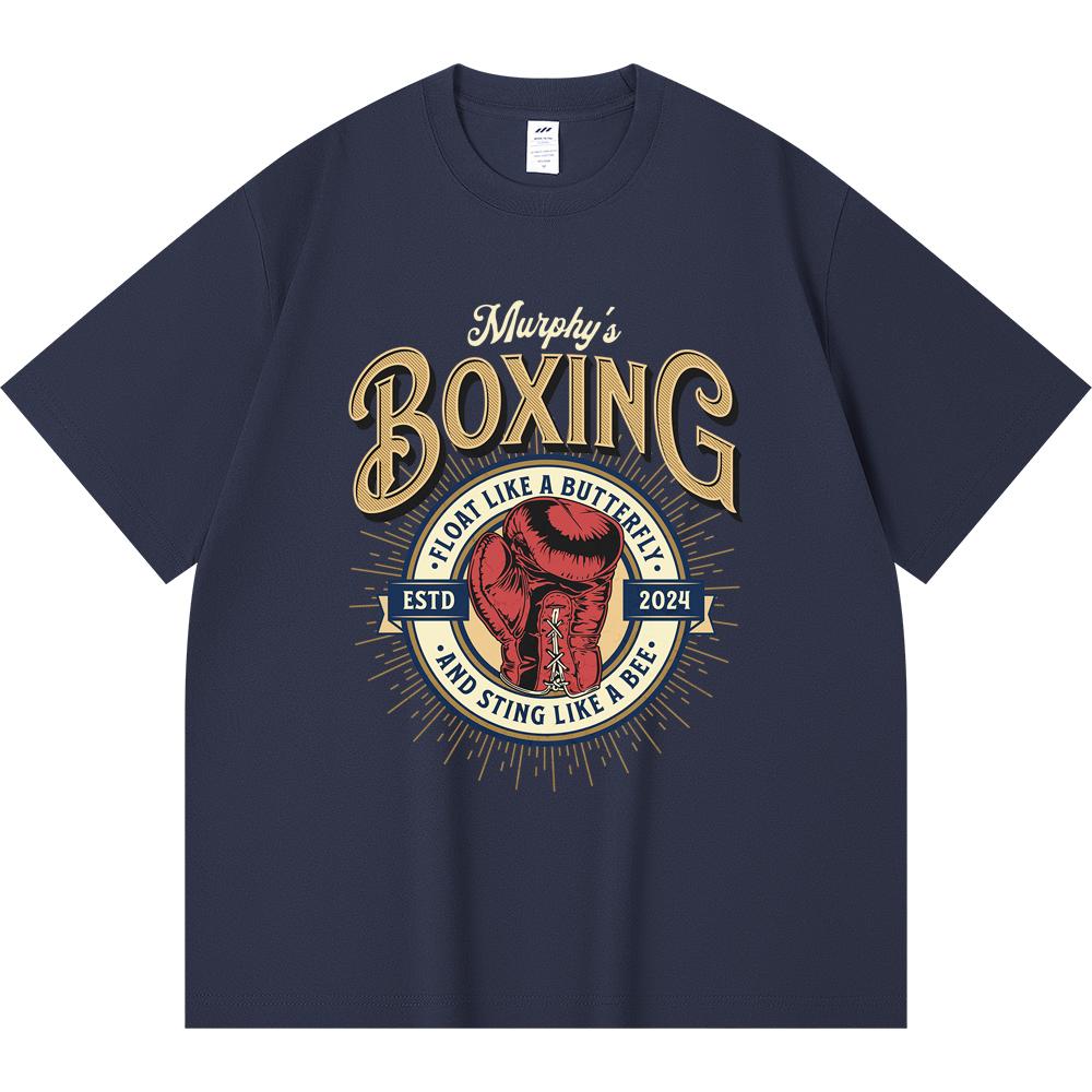 Футболка из 100% хлопка плотностью 230 г/м2, футболки Murphys Boxing Sports Print Tees, забавная футболка из чесаного хлопка в стиле Харадзюку