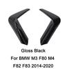 Для BMW M3 F80 M4 F82 F83 2014-2020 Автомобильный задний бампер Защита от столкновений Губа-спойлер Глянцевый черный Вид под карбон Комплект кузова