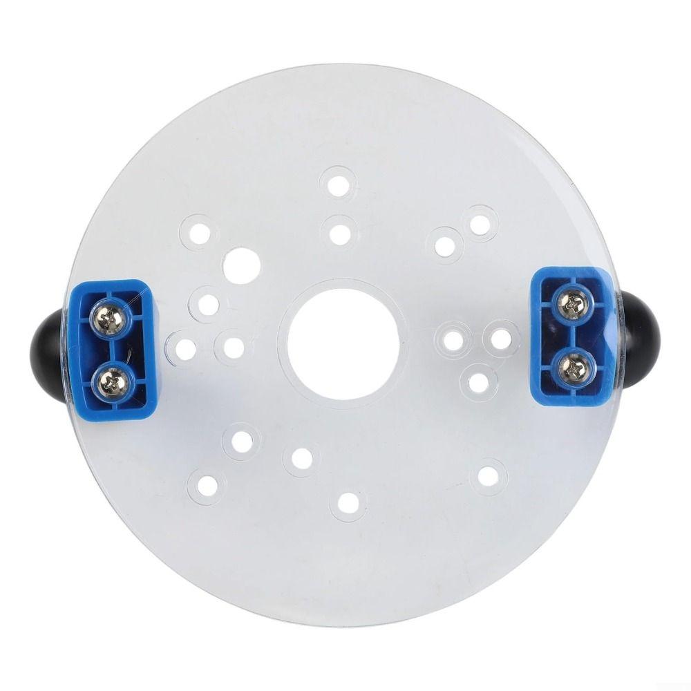 Двойные ручки Деревообработка резьба позиционирующий диск Прозрачная основа Легкая установка Электрическая фрезерная база для дерева