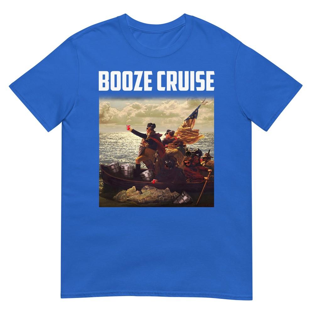 Political Party Booze Cruise Shades Red Cups Tshirt