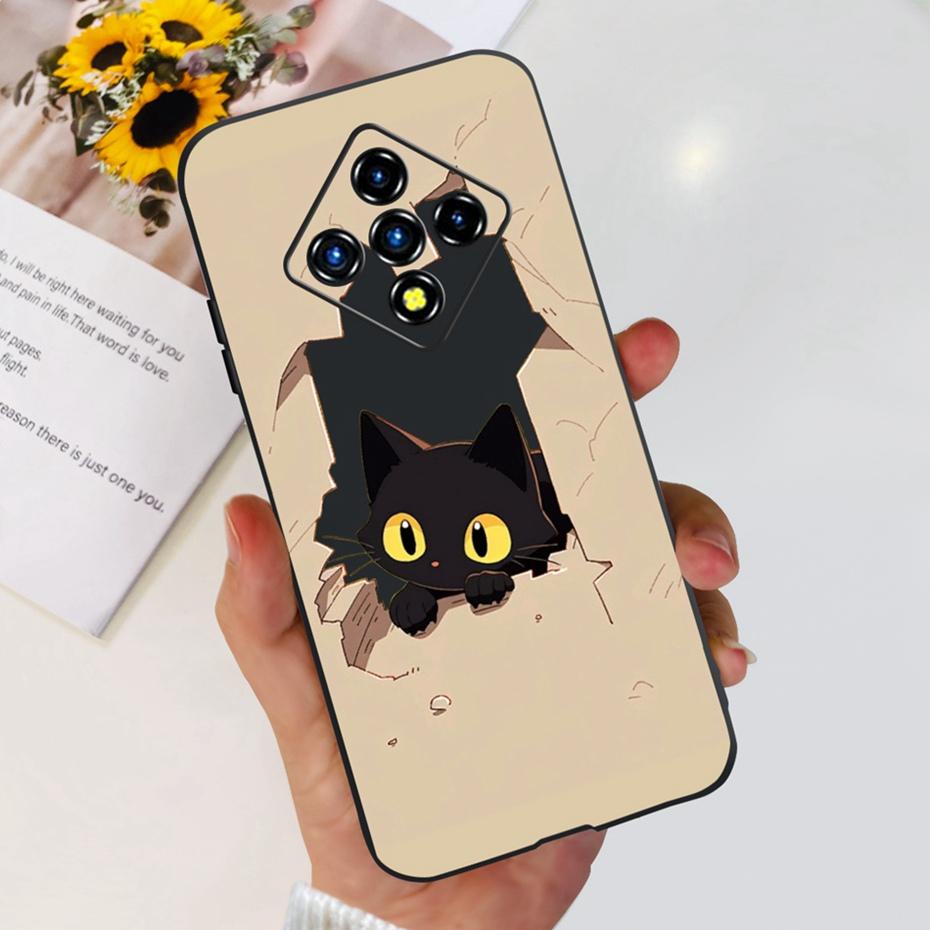Красивый Расписной Чехол Для Infinix Zero 8 8i X687 X687B Мягкий ТПУ Задняя Крышка Для Infinix Zero8 Zero8i Черный Силиконовый Чехол Для Телефона
