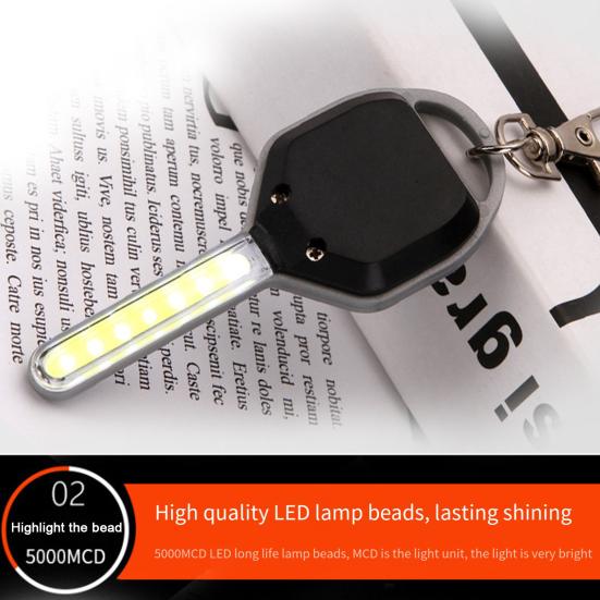 Mini LED Keychain Flashlight Bright Tiny Light Super Bright High Lumens Lightweight Adjustable LED Key Holder Light