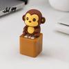 Сенсорная игрушка для взрослых Животная Клавиатура Fidget со Светом и Звуком, Перезаряжаемая Корова Коза Портативный Ключница-Кликалка Обезьяна Голубь Пальцевой Кликалка, Нажми