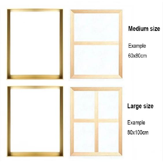 DIY Aluminum Alloy Picture Frame for Canvas Oil Painting - Metal Artwork Decorative Frame for Creative Home Decor