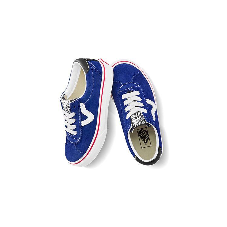 Vans Спортивные детские кеды с низким верхом для скейтбординга, синие, детские кроссовки VN0A54EY2ND