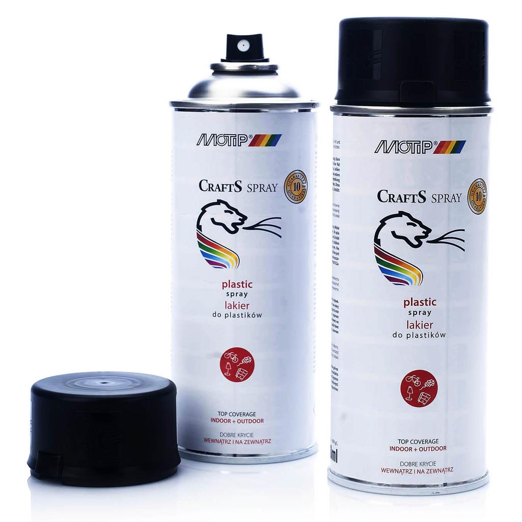 Lakier do plastiku tworzyw sztucznych zderzaków czarny mat spray crafts