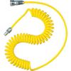 TRUSCO Spiral Hose with Coupling, Yellow, 2m, SAH-803C