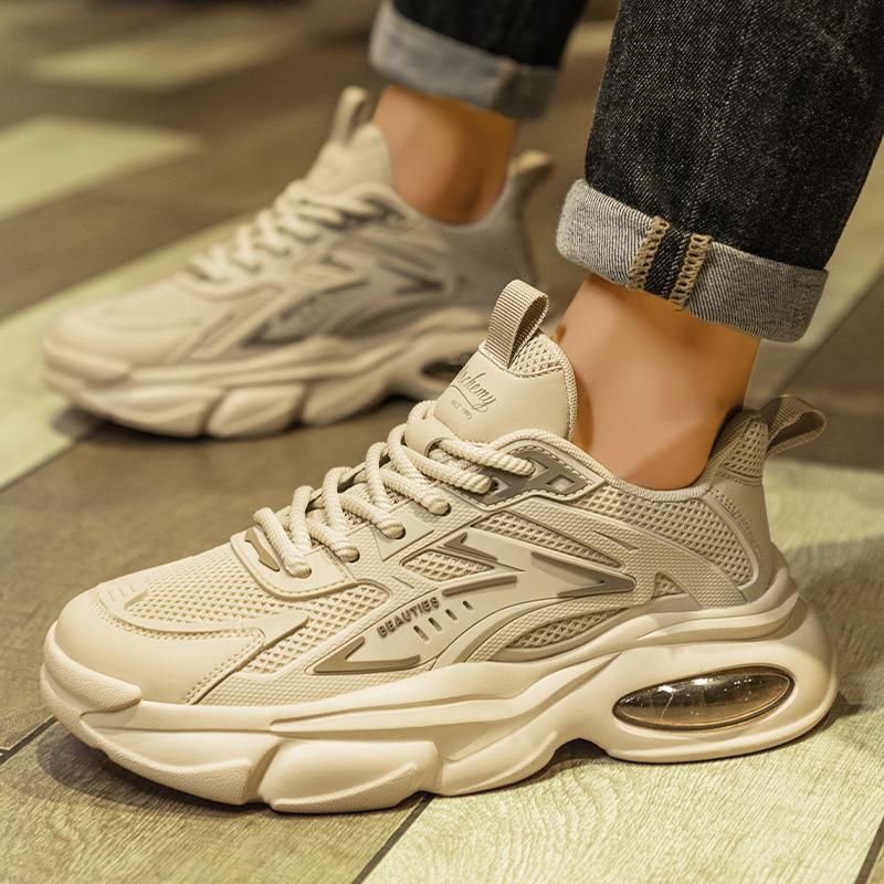 High-quality platform men's shoes mesh breathable sports running shoes men's air cushion dad shoes men's