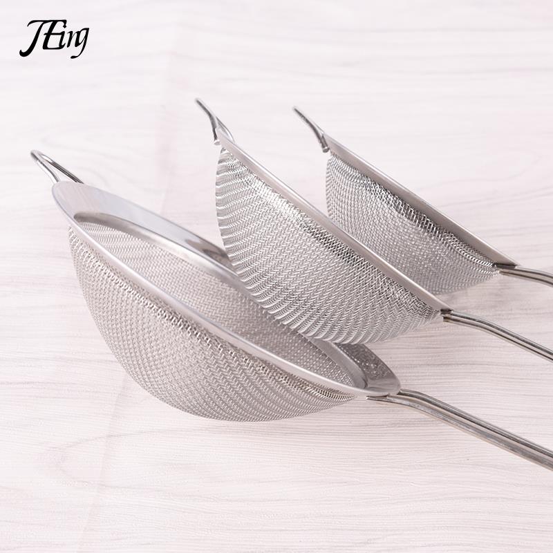 Kitchen Stainless Steel Wire Fine Mesh Oil Strainer Flour Colander Sifter Sieve Kitchen Stainless Steel6