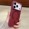 Роскошный матовый прозрачный противоударный магнитный чехол для iPhone 17 Air 16E 15 14 13 12 11 Pro Max Plus Для Magsafe Металлическая защита объектива