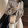 Mini Canvas Bag Women's Simple Casual Lightweight Mobile Phone Small Square Bag Drawstring Bundle One Shoulder Crossbody Bag KTB