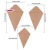 M-20Pcs Disposable French Fries Paper Cup Kraft Paper Fry Charcuterie Cups Snack Dessert Cake Popcorn Party DIY Bakin Supplies