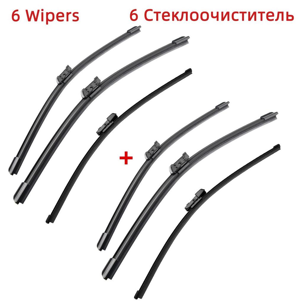 3 шт. щетки стеклоочистителя для SKODA Rapid 2012-2020 24 "16" 16 "подходят для переднего лобового стекла, оконные щетки, резак, аксессуары