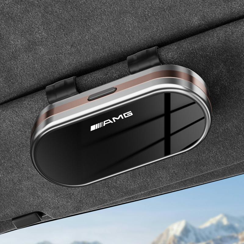 Car Sun Visor Glasses Holder High End Sunglasses Gift Box For Mercedes Benz AMG GLC W203 W206 W220 W205 W211 W212 W201 W210 W108 BM1
