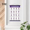 Beginner Tai Chi Training Hanging Scroll Poster, Sitting/Walking Movements Guide, Large Size Learning Material High Definition Wall Chart for