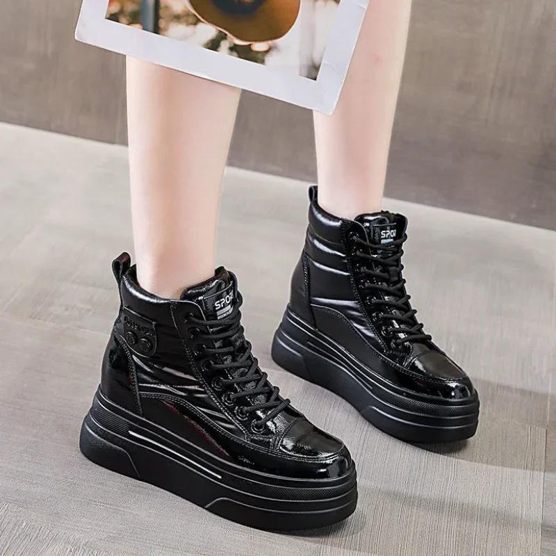 Fashion Female Ankle Shoes High Platform Ladies Booties Snow Boots Plus Warm On Offer 39 Elegant and Fashion Winter Waterproof Non Slip