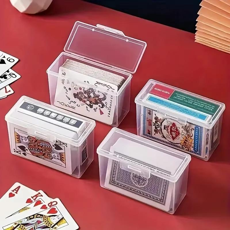1/3pcs Poker Box Transparent Poker Box Game Card ID Card Star Card Storage Box