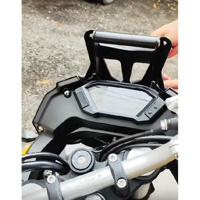 22MM Motorcycle Crossbar Phone Holder Stand Holder GPS Navigation Plate Bracket Compatible with Loncin VOGE 300 Rally